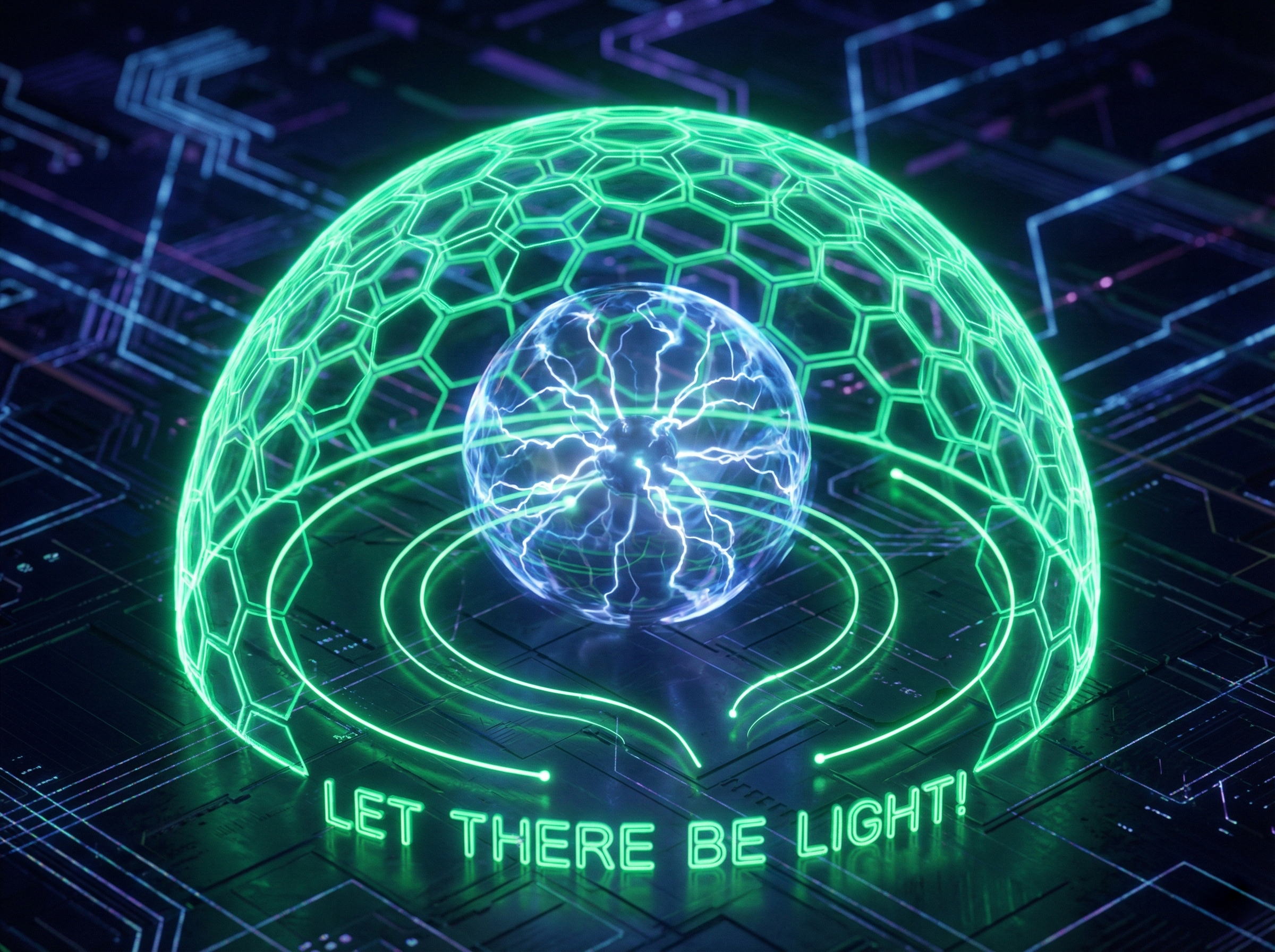 Elektrische Sicherheits-Visualisierung mit Schutzschild-Symbolik